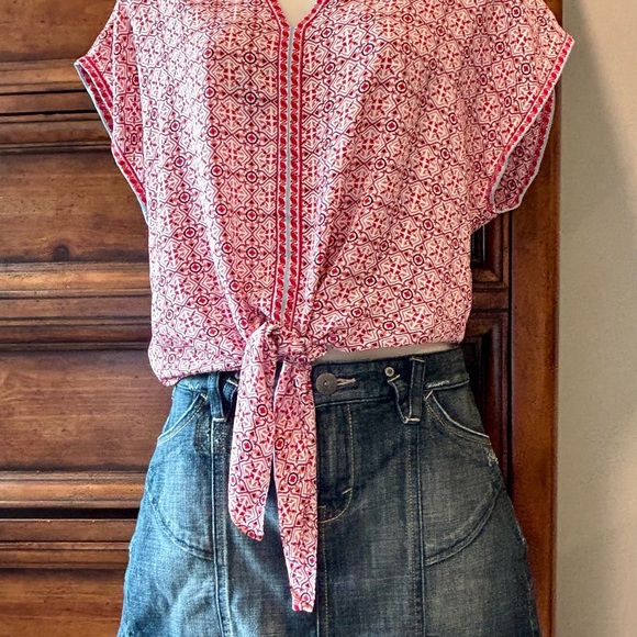 Armani Exchange Denim Mini Skirt - Picture 6 of 16